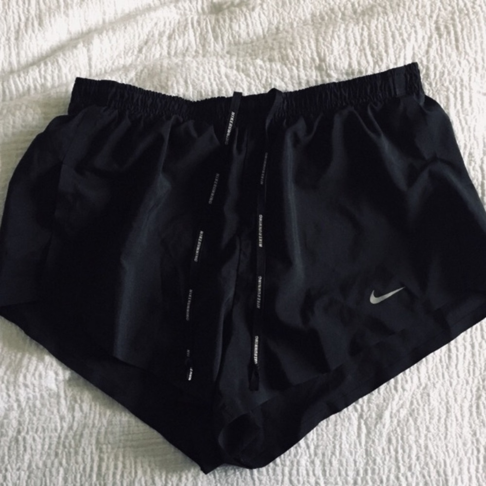 Black nike running shorts